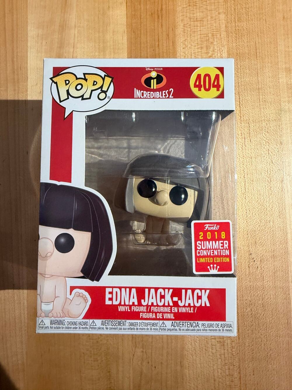 Funko Pop Disney Incredibles Edna Jack-Jack #404 2018 Convention Limited Edition